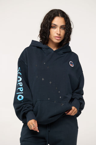Baggy Hoodie in Scorpio Back Bone Society.