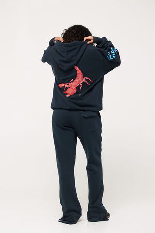 Baggy Hoodie in Scorpio Back Bone Society.