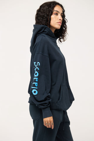Baggy Hoodie in Scorpio Back Bone Society.