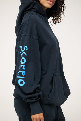 Baggy Hoodie in Scorpio Back Bone Society.
