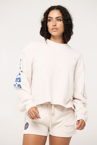 Crewneck Pullover in Pisces Back Bone Society.