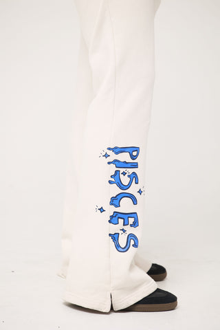 Flared Sweatpants in Pisces Back Bone Society.