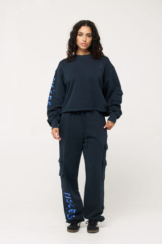 Cargo Sweatpants in Pisces Back Bone Society.