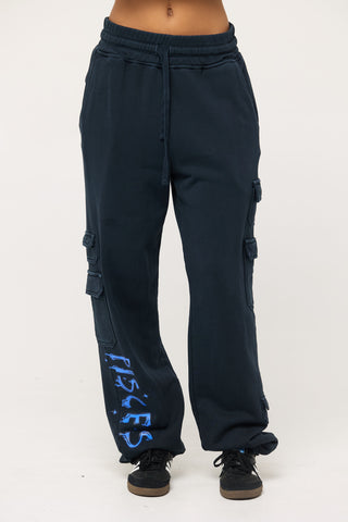 Cargo Sweatpants in Pisces Back Bone Society.