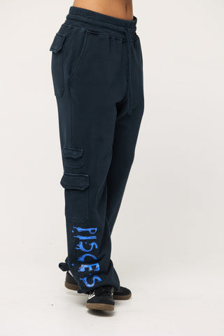 Cargo Sweatpants in Pisces Back Bone Society.
