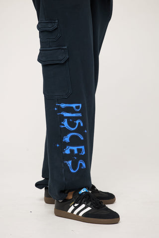 Cargo Sweatpants in Pisces Back Bone Society.
