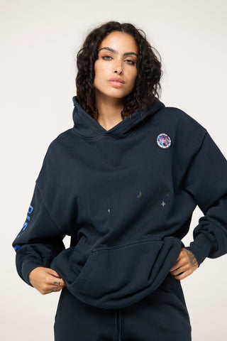 Baggy Hoodie in Pisces Back Bone Society.