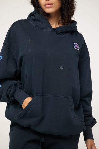 Baggy Hoodie in Pisces Back Bone Society.