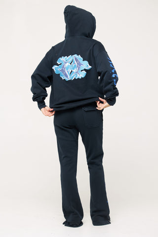 Baggy Hoodie in Pisces Back Bone Society.