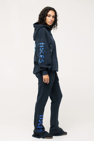 Flared Sweatpants in Pisces Back Bone Society.