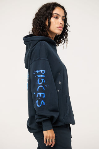 Baggy Hoodie in Pisces Back Bone Society.