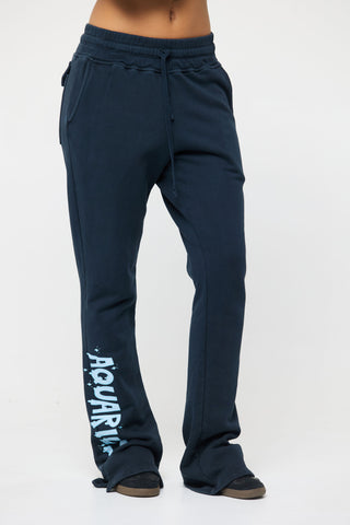 Flared Sweatpants in Aquarius Back Bone Society.