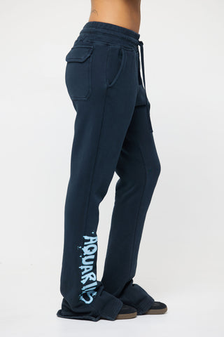 Flared Sweatpants in Aquarius Back Bone Society.