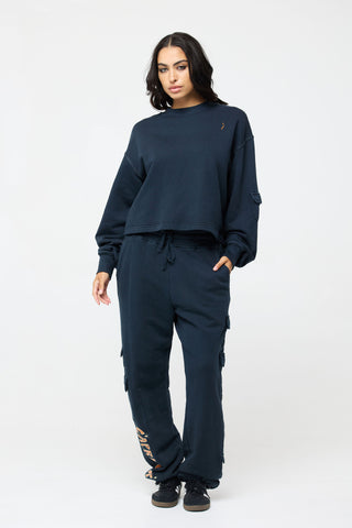 Cargo Sweatpants in Capricorn Back Bone Society.