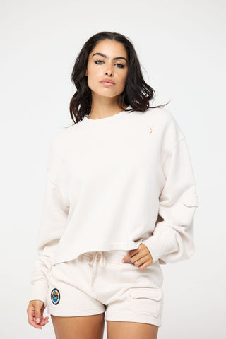 Crewneck Pullover in Capricorn Back Bone Society.