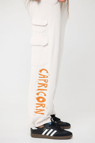 Cargo Sweatpants in Capricorn Back Bone Society.