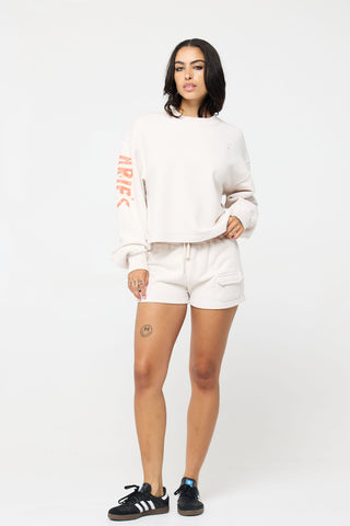 Crewneck Pullover in Aries Back Bone Society.