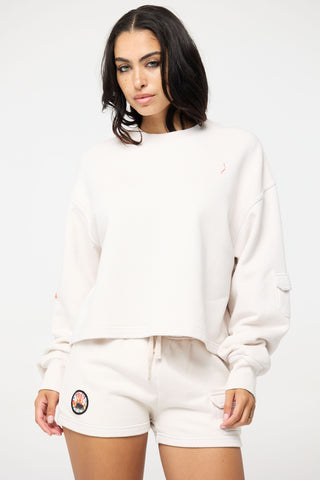 Crewneck Pullover in Aries Back Bone Society.