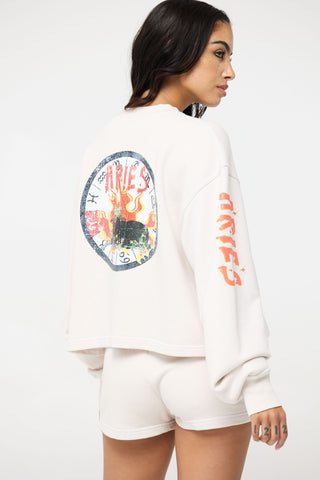 Crewneck Pullover in Aries Back Bone Society.