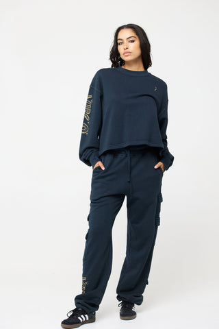 Cargo Sweatpants in Virgo Back Bone Society.