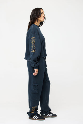 Cargo Sweatpants in Virgo Back Bone Society.
