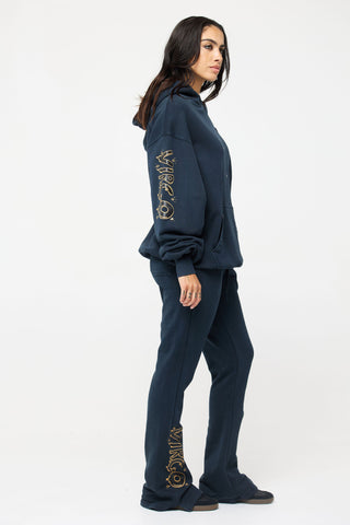 Baggy Hoodie in Virgo Back Bone Society.