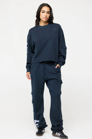 Cargo Sweatpants in Libra Back Bone Society.