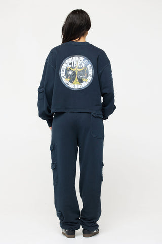 Cargo Sweatpants in Libra Back Bone Society.