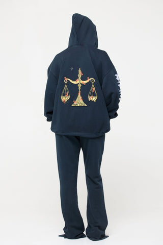 Baggy Hoodie in Libra Back Bone Society.