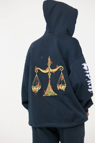 Baggy Hoodie in Libra Back Bone Society.
