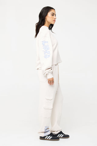 Cargo Sweatpants in Libra Back Bone Society.
