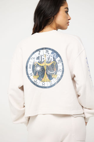 Crewneck Pullover in Libra Back Bone Society.