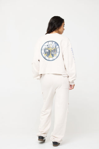 Cargo Sweatpants in Libra Back Bone Society.
