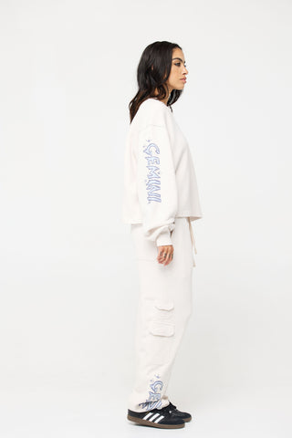 Cargo Sweatpants in Gemini Back Bone Society.