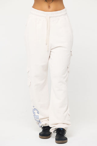 Cargo Sweatpants in Gemini Back Bone Society.