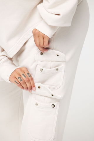 Cargo Sweatpants in Libra Back Bone Society.
