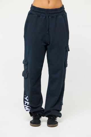 Cargo Sweatpants in Gemini Back Bone Society.