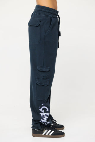 Cargo Sweatpants in Gemini Back Bone Society.