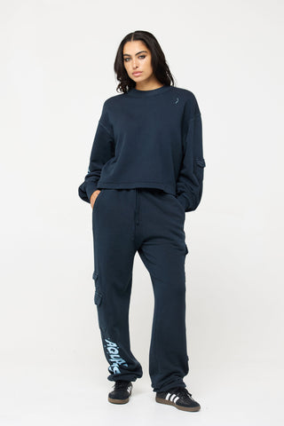 Cargo Sweatpants in Aquarius Back Bone Society.