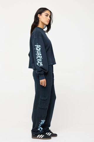Cargo Sweatpants in Aquarius Back Bone Society.