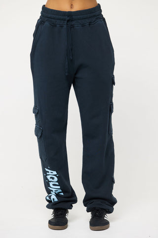 Cargo Sweatpants in Aquarius Back Bone Society.