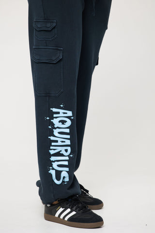 Cargo Sweatpants in Aquarius Back Bone Society.