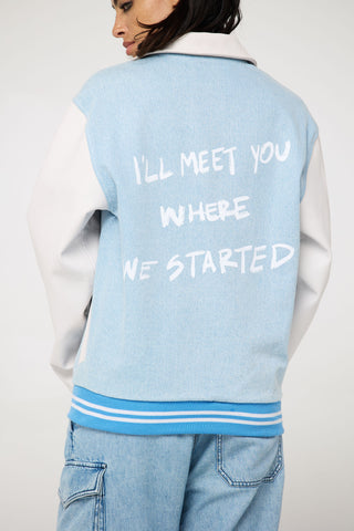 The Classic Varsity Jacket Back Bone Society.