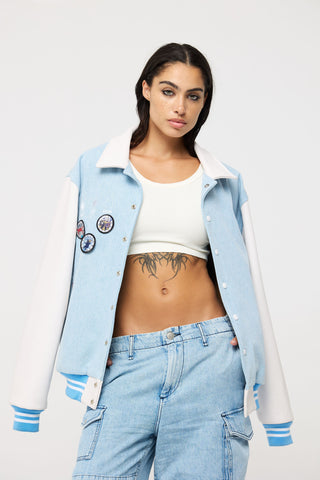 The Classic Varsity Jacket Back Bone Society.