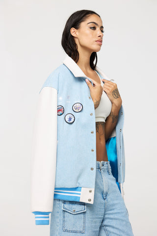 The Classic Varsity Jacket Back Bone Society.