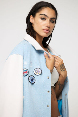The Classic Varsity Jacket Back Bone Society.