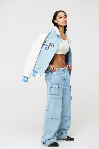 The Classic Varsity Jacket Back Bone Society.