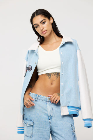 The Classic Varsity Jacket Back Bone Society.