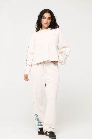Cargo Sweatpants in Cancer Back Bone Society.