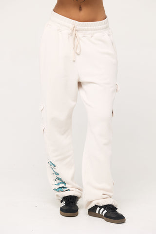Cargo Sweatpants in Cancer Back Bone Society.